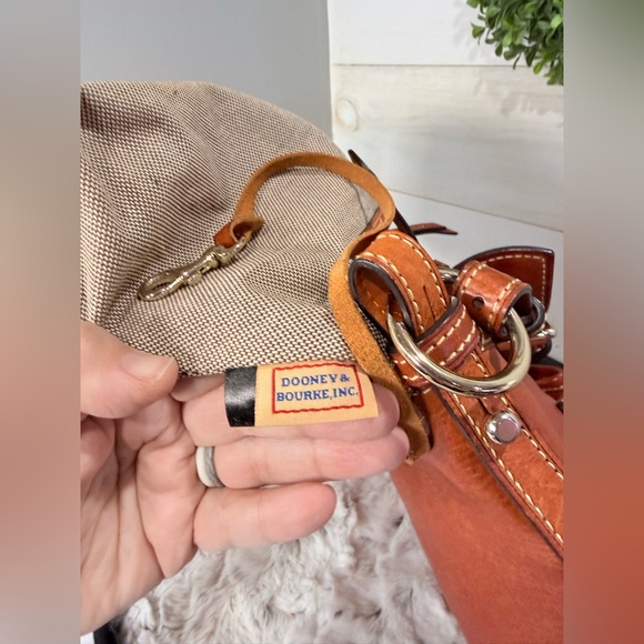 Dooney & Bourke Florentine Leather Lucy Hobo – Bruschetta - Picture 14 of 17